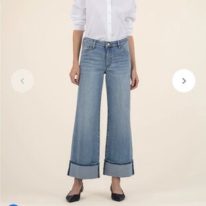 Kut from the Kloth Meg High Rise Fab Ab Wide Leg, size 18